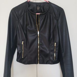 ZARA trf Black leather jacket